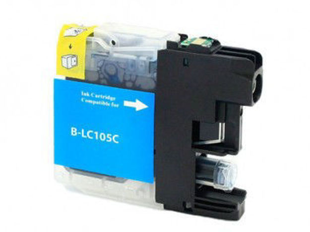 Picture of Premium LC-105C Compatible Brother Cyan Ink Cartridge