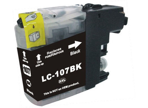 Picture of Premium LC-107BK Compatible Brother Black Ink Cartridge