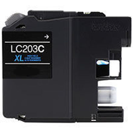 Picture of Premium LC-203C Compatible Brother Cyan Inkjet Cartridge