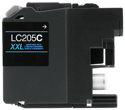 Picture of Premium LC-205C Compatible Brother Cyan Inkjet Cartridge