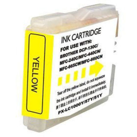 Picture of Premium LC-51Y Compatible Brother Yellow Inkjet Cartridge