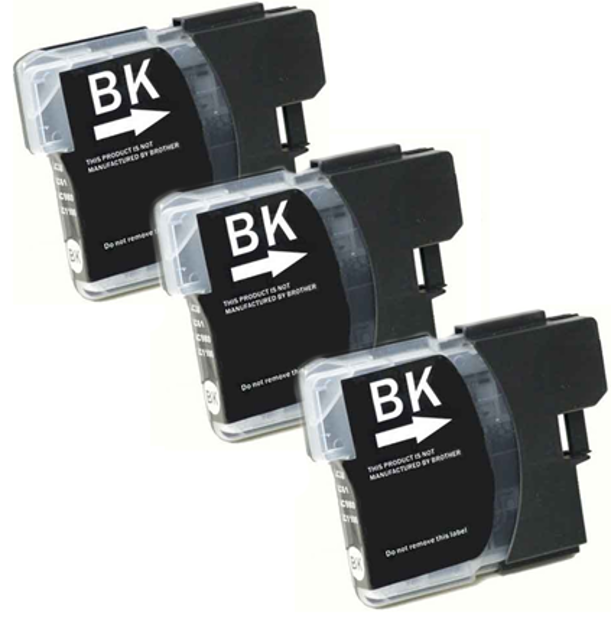 Picture of (Bulk, 4 LC61Bk, 2ea - LC61C,M,Y) Premium LC-61BK (LC-61M) Compatible Brother BK, C, M, Y Inkjet Cartridges