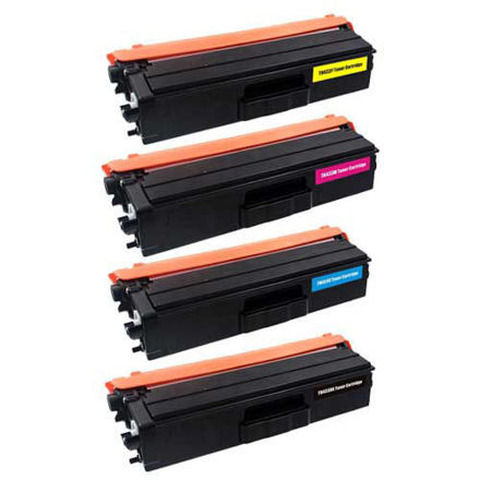 Picture of (Value Bundle, 4pk) Premium TN-433BK, TN-433C, TN-433M, TN-433Y Compatible High Yield Brother Black, Cyan, Magenta, Yellow Toner Cartridges