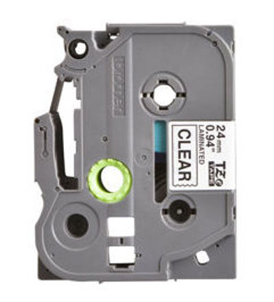 Picture of Genuine OEM  Black on Transparent P-Touch Label Tape compatible with the Brother (TZ151) TZe151