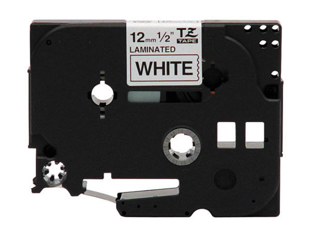 Picture of Genuine OEM Black on White P-Touch Label Tape compatible with the Brother (TZ251) TZe251