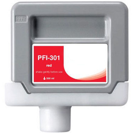 Picture of Premium 1492B001 (PFI-301Red) Compatible Canon Red Inkjet Cartridge