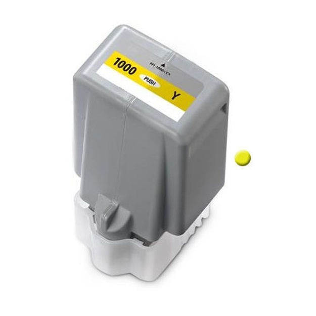 Picture of Premium PFI-1000Y Compatible Canon Yellow Pigment Ink Cartridge