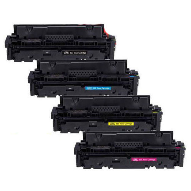 Picture of (Value Bundle, 4pk) Premium 3013C001, 3014C001, 3015C001, 3016C001 (Cartridge 055) Compatible Canon Black, Cyan, Magenta, Yellow Toner Cartridges