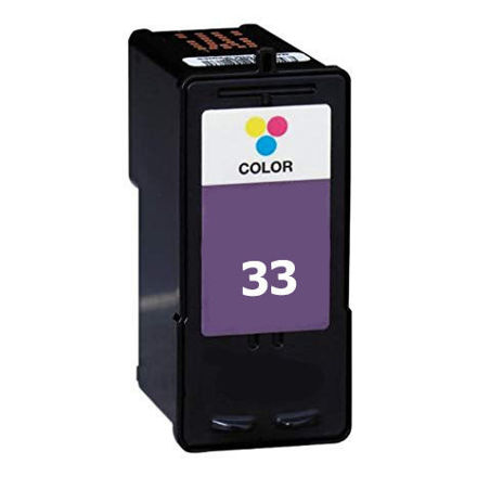 Picture of Premium 18C0033 (Lexmark #33) Compatible Lexmark Tri-Color Inkjet Cartridge