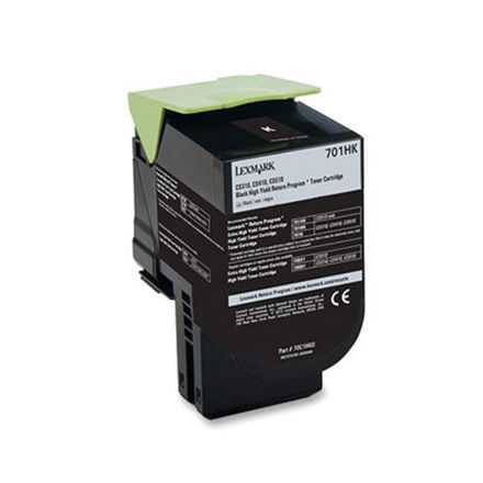 Picture of Premium 70C1HK0 (Lexmark #701HK) Compatible Lexmark Black Toner Cartridge