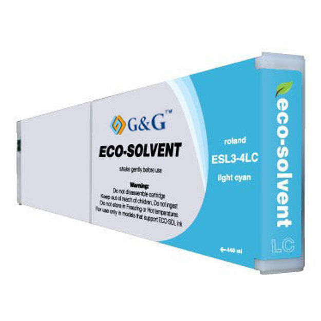 Picture of Premium ESL3-4LC Compatible Roland Light Cyan Eco Sol-Max Ink