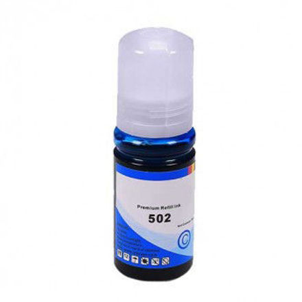 Picture of Premium T502220-S (Epson T502) Compatible Epson Cyan Ink Bottle