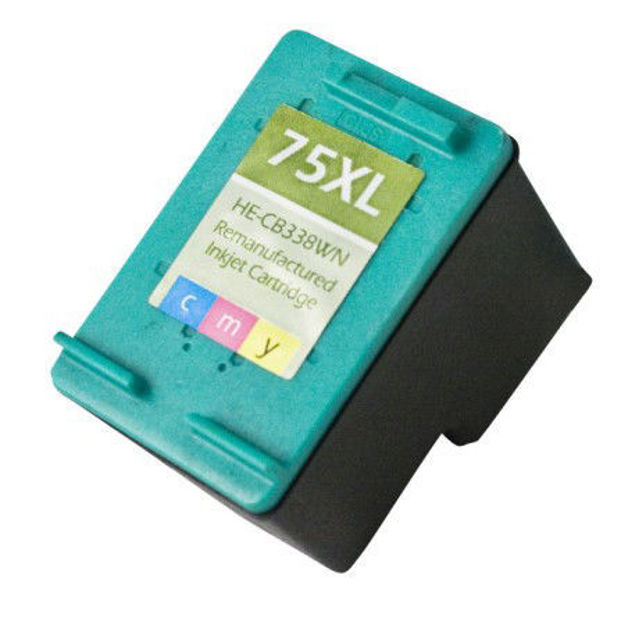 Picture of Premium CB338WN (HP 75) Compatible HP Tri-Color Inkjet Cartridge