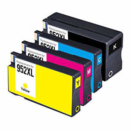 Picture of (Value Bundle) Premium HP 952XL (HP 952XL) Compatible High Yield HP Black, Cyan, Yellow, Magenta Inkjet Cartridges