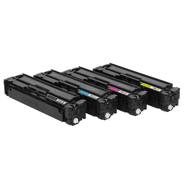 Picture of (Value Bundle, 4pk) Premium CF400A, CF401A, CF402A, CF403A (HP 201A) Compatible HP Black, Cyan, Magenta, Yellow Toner Cartridges